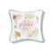 It's A Beautiful Day Embroidered Pillow White 10" X 10" Easter Soft Woven Pillow With Filling For Couch Sofa Bed Chair Cotton